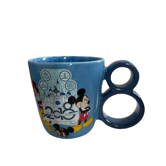 Disney Other - Disneyland Resort ‘The Year to Be Here’ Mickey Minnie Pluto Chip Dale Mug 2018